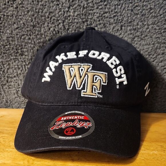Zephyr Wake Forest Velcroback Hat - New - Picture 1 of 10